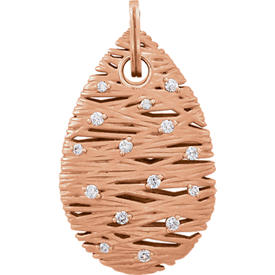 Rose Gold Diamond Pendant